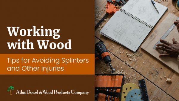 Working with Wood - Tips for Avoiding Splinters and Other Injuries with person cutting and measuring wood